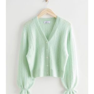 &Other Stories light green Alpaca Wool blend sweater